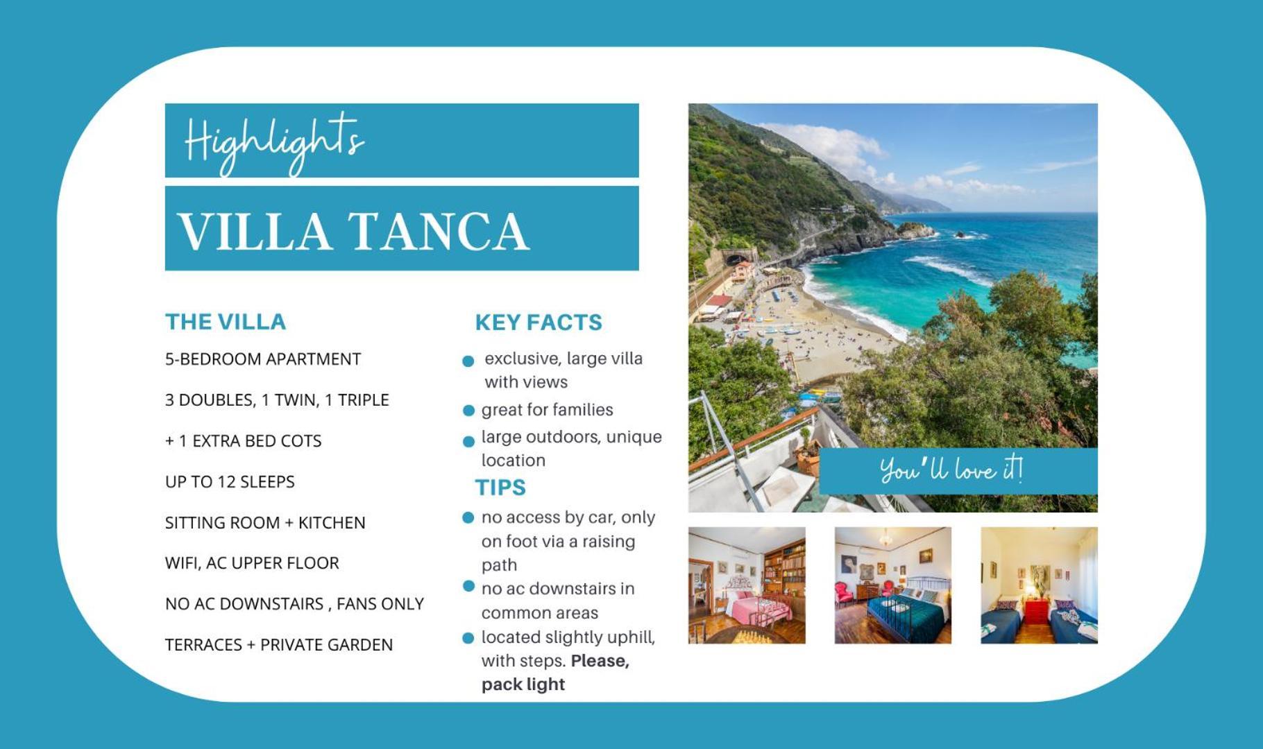 Villa Tanca With Ac, Terrace And Views Monterosso al Mare Ngoại thất bức ảnh